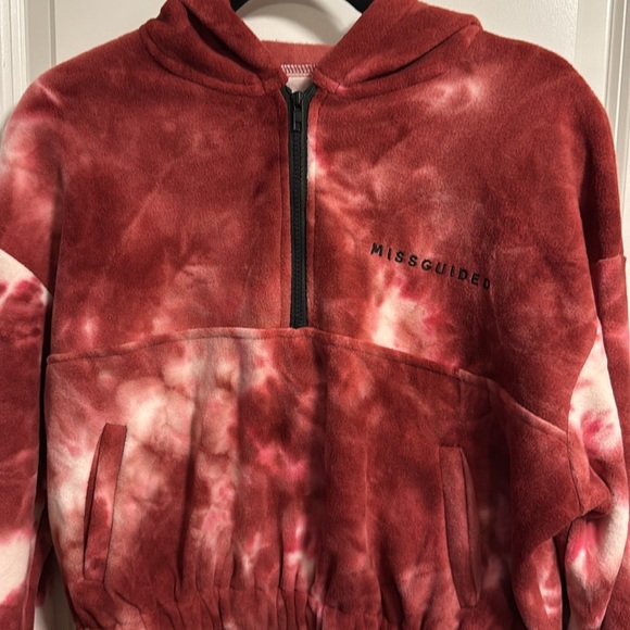 MISGUIDED size 8 cozy, crop hoodie ⚡️ - Picture 5 of 7